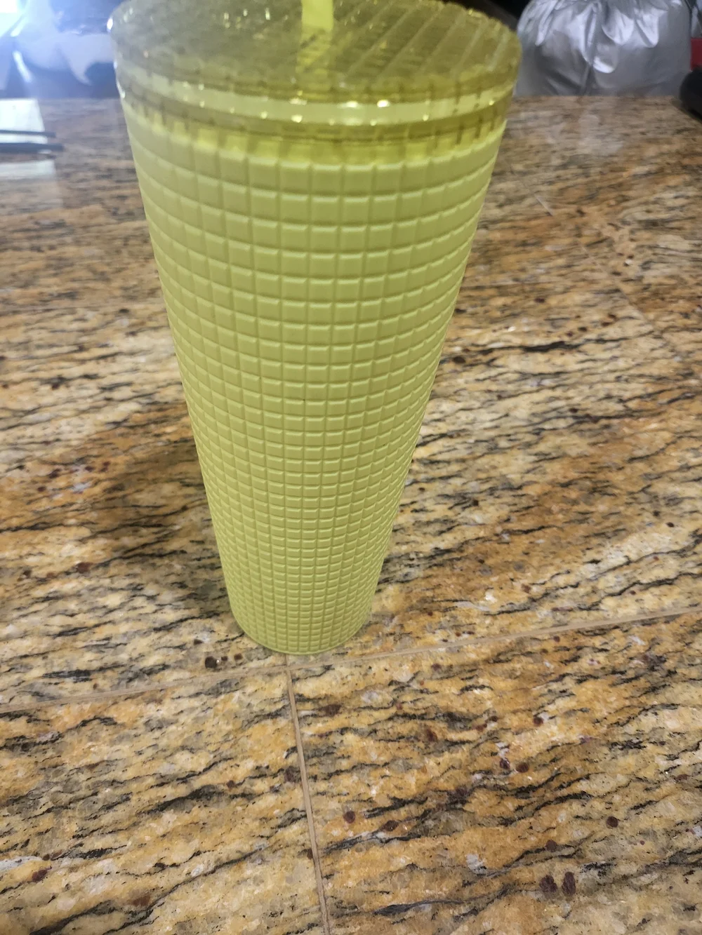 Starbucks Textured Tumbler in Lime Yellow